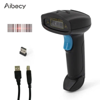 Aibecy 1D 2D Barcode Scanner Handheld Wireless Bar Code Reader Manual Trigger/Auto Continuous Scanning Support Paper Code