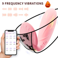 APP Remote Control Wear Vibrator 42°C Heating Female Vibrating Egg G Spot Dildo Clit Vibrating Panties Toys For Couple Sex Shop