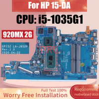 For HP 15-DA Laptop Motherboard LA-J952P i5-1035G1 920MX 2G Notebook Mainboard