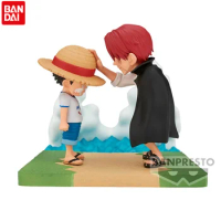 Original Bandai One Piece World Collectable Figure Figure Luffy Shanks WCF Anime Figure Action Model Collectible Toys Gift