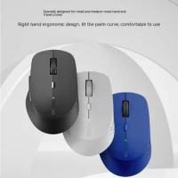 Rapoo Mx280 Wireless Bluetooth Mute Mouse Ergonomics 1600dpi Office Game Mac Desktop Laptop Mouse To Send Friends Christmas Gift