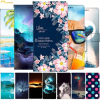 Flip Leather Cases For Oneplus 7T Pro Cover 7 T Book Wallet Seascape Stand Fundas for Oneplus 6 6T Magnetic Bags One Plus 7 Pro