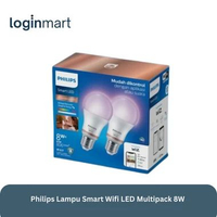 Philips Lampu Smart Wifi LED Multipack 8W