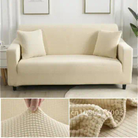 Velvet Sofa Covers Thick Fabric for Living Room Sofa Protector Jacquard Couch Cover Corner Sofa Slipcover L shape Home Decor 1PC