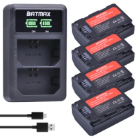 Batmax 2280mAh NP-FZ100 FZ100 Battery+LED USB Dual Charger for Sony BC-QZ1 Alpha A7III A7R III Alpha 9 A7R3 A6600,a7 IV,a7R IV