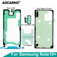 For Samsung Galaxy Note10+ Note 10 Plus LCD Screen Adhesive Front Frame Glue Battery Back Cover Camera Lens Full Set Sticker