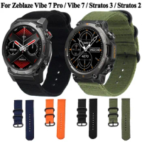 Smartwatch Watch Strap For Zeblaze Vibe 7 Pro Straps Watchband Bracelet For Zeblaze Stratos 3/2 Replacement Canvas Wristband