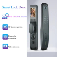 Wifi Smart Door lock Fingerprint Face Recognition Biometrics Digital Electronic Intelligent Lock Security-protection For Home