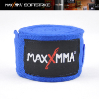 MaxxMMA 抗菌竹纖維手綁帶(紅/藍4.5m)散打/搏擊/格鬥/拳擊