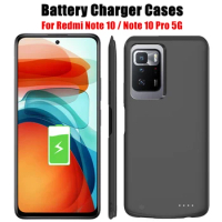 6800mAh Battery Charger Cases For Xiaomi Redmi Note 10 Pro 5G External Battery Powerbank Case For Redmi Note 10 Power Bank Cover