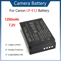 1250mAh 7.2V LP-E12 LPE12 E12 Battery for Canon EOS M3 M5 M6 200D 750D 760D T6i T6s 8000D, Kiss X8i Camera Batteries