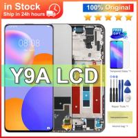 6.63'' Original For Honor X10 Display Touch Screen Digitizer Assembly For Honor x10 5G LCD with Frame For Huawei Y9a LCD