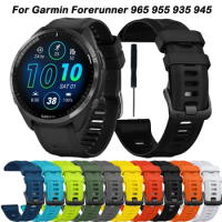 Sport Silicone Strap For Garmin Forerunner 965 955 Solar Band 22mm Wristband For Forerunner 935 945 745 Watchband Accessories