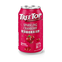 免運 樹頂TREE TOP蔓越莓氣泡飲 320ml x 24瓶 免運費 果汁 樹頂 (HS嚴選)