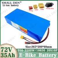 72v 20s10p 35ah battery 72V 35Ah battery pack 3500W High Power 84V electric bike motor electric scooter ebike battery with BMS
