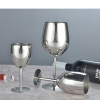 北歐304不銹鋼雞尾酒杯紅酒杯金屬高腳香檳杯子創意KTV酒吧酒具器