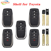 Ecusells 2/3/4 Buttons Remote Key Shell Case for Toyota RAV4 Hilux Land Cruiser Innova Vellfire SW4 Fit XM38 XSTO01EN LT20 Board