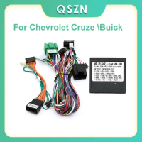 QSZN auto Canbus box Adaptor Decoder For Chevrolet Cruze Buick Regal Verano With 16Pin Wiring Harness Cable Android Car Radio