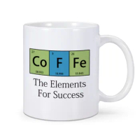Coffee Elements Mug 11 OZ Ceramic Home Drinkware Tea Cup Funny Coffee Mug Creative Birthday Christmas Gift Idea for Best Friends