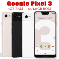 Google Pixel 3 Qualcomm 845 LTE 5.5" Screen Smartphone 4GB RAM 64GB/128GB ROM Cell Phone Dual Camera Unlocked Original Mobile