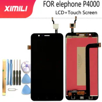 Tested LCD For Elephone P4000 LCD Display and Touch Screen Assembly Repair Part For Elephone P4000 +Tools+Tape