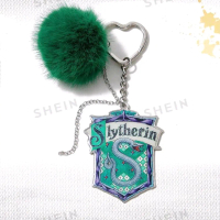 Gantungan Kunci Slytherin PomPom Shein X Harry Potter - Ready Stock Ganci Hadiah Keychain