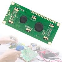 LCD1602 1602 LCD Module IIC I2C Interface HD44780 Display Module 5V 16x2 Character Blue Green Screen Compatible with Arduino