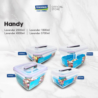 [Microwave Safe] Glasslock Handy Food Container -Airtight Silicone Glass Storage/Balang Bekas Kaca K