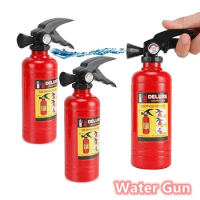 Funny Mini Fire Extinguisher Toy Water Guns Spray Water Outdoor Pool Beach Summer Toys Fireman Squirters for Kids Party