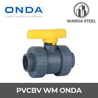 Ball Valve PVCBV WM 1/2" ONDA - Stop Kran Double Union Keran Watermur Water Mur Moor Moer PVC Plasti