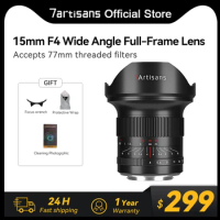 7artisans 15mm F4 Wide Angle Full-Frame Manual Prime Lens For Nikon Z Z50 ZFC Leica SIGMA L SL Sony E FX3 Canon RF EOS-R EOS-R5