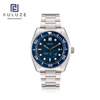 KULUZE Titanium strap Waterproof automatic watch men Ceramic Bezel Sapphire Crystal Automatic Mechanical Men's watch Dive Watch