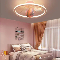 HS Lampu Plafon Led Lampu Hias Bentuk Planet Astronot Untuk Kamar Anak - A-pink, Peredupan RC \\ ter