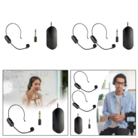 Wireless Microphone Headset Rechargeable Wireless Headset Mic System for Yoga Classroom Fitness Instructor Teaching Tour Guide