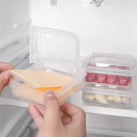 (Hot ) 3481 Cheese Box Refrigerator Fruit Sealed Fresh-keeping Box Flip Butter Block Box Scallion,