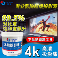 【台灣公司 超低價】投影漆水性投影墻面漆超高清投影儀專用漆教室公司投影油漆專用漆