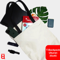Tas Ransel Multifungsi Wanita Pria (Totebag Backpack T-BackPack) Tote Totebag merche  tote bag