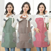 日式圍裙家用廚房防水防油可愛日系韓版北歐風做飯罩衣純棉女時尚