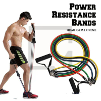 Tali Pembantu Gym Power Set 11 in 1 Resistance Bands