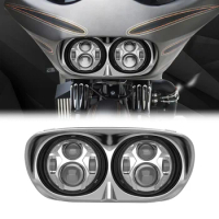 For HARLEY ROAD GLIDE Accessories LOYO Motorcycle Led Headlight Front Head lamp Harley Road Glide 1998-2013