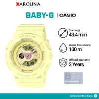 Jam Tangan Wanita Casio Baby-G BA-110AH-9A Digital Analog Soft Yellow Dial Soft Yellow Resin Band