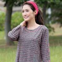 【Wacoal 華歌爾】M-L 連身裙居家服睡衣 Work from home 冷氣房宅家工作休閒服 TLS30083GP(粉紋灰底)