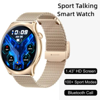 Smart Watch 1.43 inch Bluetooth 5.2 100+ Sport Heart Rate Blood Pressure Oxygen Monitor for Poco X3 X3 Pro Apple iPhone 14 Pro