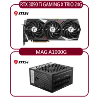 【MSI 微星】RTX 3090 Ti GAMING X TRIO 24G 顯示卡+微星MSI MPG A1000G 金牌電源供應器