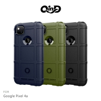 強尼拍賣~QinD Google Pixel 4a 戰術護盾保護套 背蓋式 手機殼 鏡頭加高