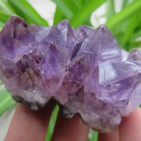 AA Uruguay Natural AMETHYST Flower QUARTZ Crystal GEODE CLUSTER 78g