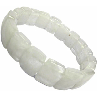 【小樂珠寶】頂級白幽靈白水晶 手排手鍊手環(能聚財散發正能量)