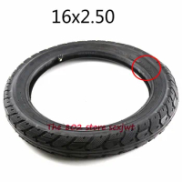 Super 16x2.50 64-305 tire inner tube Fits Kids Electric Bikes Small BMX Scooters 16*2.5 tube tyre with a bent angle valve stem