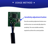 DC3.3v/5v Low Power Consumption Non Contact Water Level Sensor,Cantactless ON and OFF Level Switch for Water Tanks
