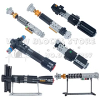 MOC Vader Dark Lord Emo Lightsaber Hilt Model Combat Robot Weapon Bricks Building Blocks Creative Toys For Kids Educational Gift